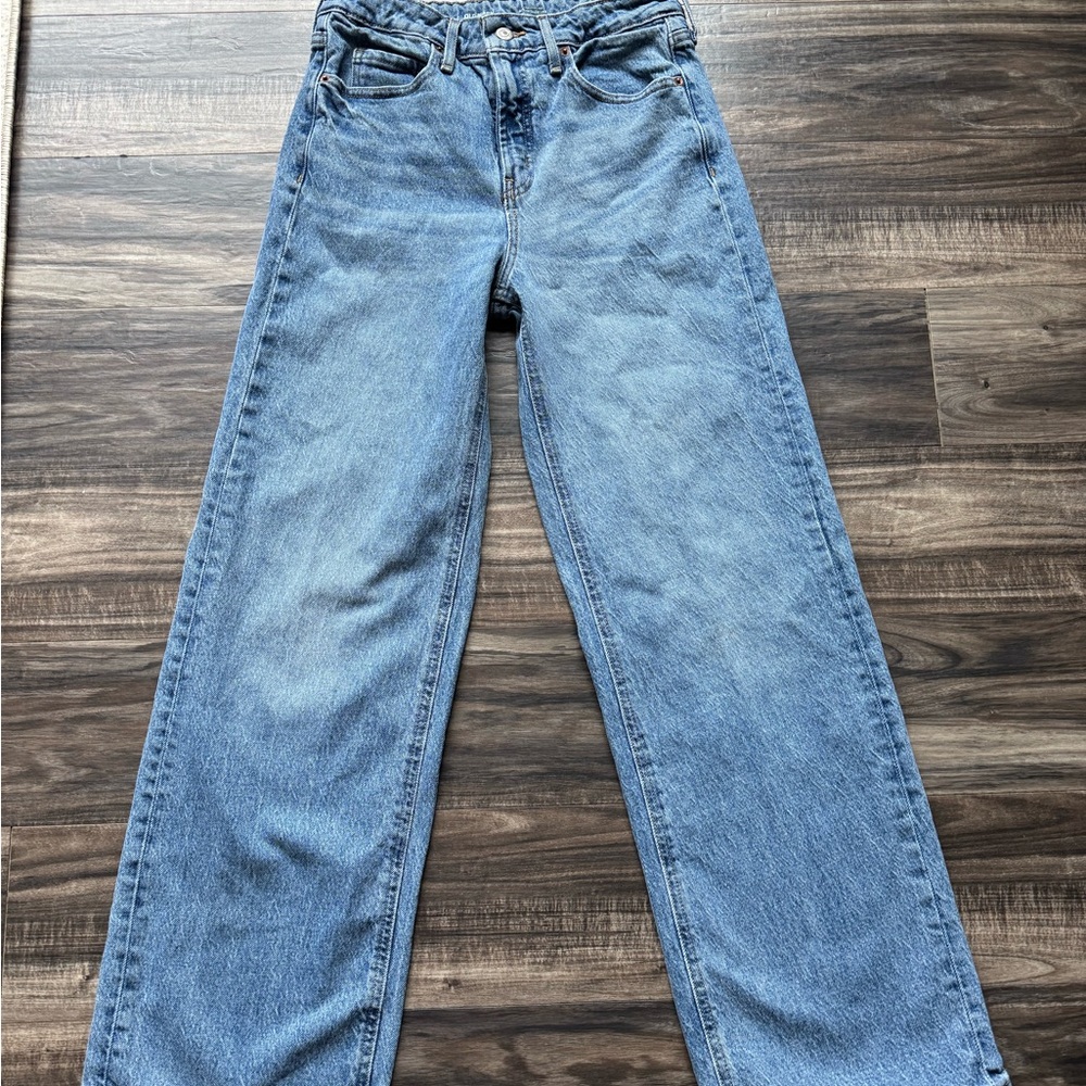 Old Navy Blue Sky-Hi Wide Leg